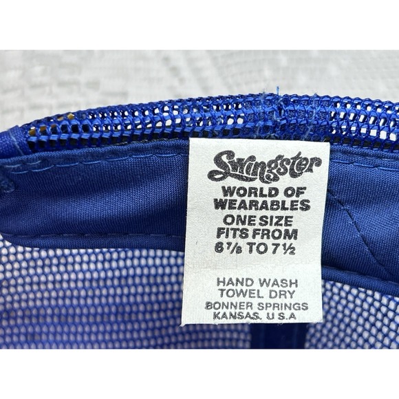 Vintage Michelin Man Trucker Hat Swingster Mesh Snapback USA Made - Picture 10 of 16